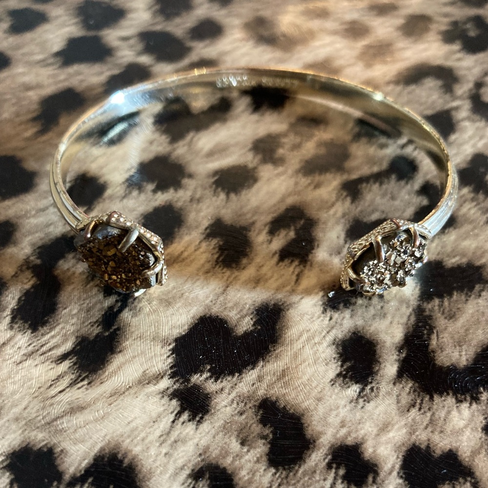 Kendra Scott Gold Drusy Cuff Bracelet GUC